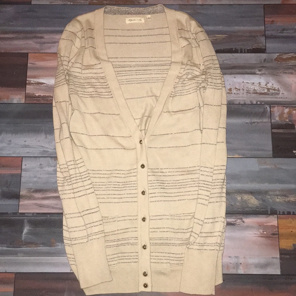 Long button down sweater